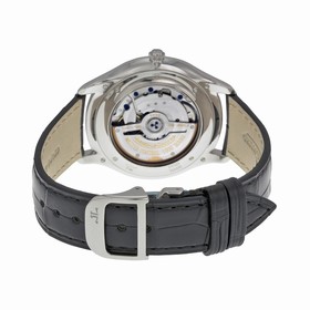Jaeger LeCoultre Master Ultra Thin Silver Dial Black Leather Men's Watch Q1278420