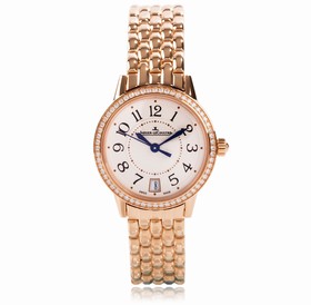 Jaeger LeCoultre Rendez-Vous Date Silver Dial 18kt Rose Gold Automatic Ladies Watch Q3512120