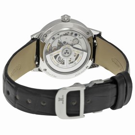 Jaeger LeCoultre Rendez-Vous Night and Day Silver Dial Diamond Leather Ladies Watch Q3468421