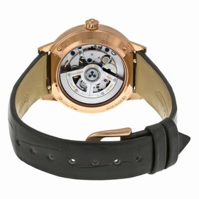 Jaeger LeCoultre Rendez-Vous Silver Dial 18kt Rose Gold Black Leather Ladies Watch Q3462521