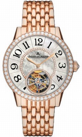 Jaeger LeCoultre Rendez-Vous Tourbillon Mother of Pearl Diamond Dial Men's Watch Q3412105