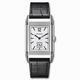 Jaeger LeCoultre Reverso 1931 Silver Dial Black Leather Men's Watch Q2783520