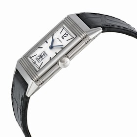Jaeger LeCoultre Reverso 1931 Silver Dial Black Leather Men's Watch Q2783520