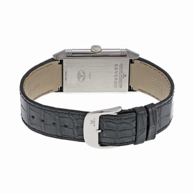 Jaeger LeCoultre Reverso 1931 Silver Dial Black Leather Men's Watch Q2783520
