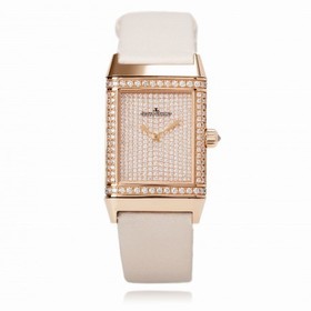 Jaeger LeCoultre Reverso Duetto Classique Diamond Pave Dial Ladies Watch Q2562407