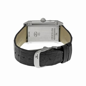 Jaeger LeCoultre Reverso Duetto Duo Black Leather Strap Men's Watch Q2698420-BK