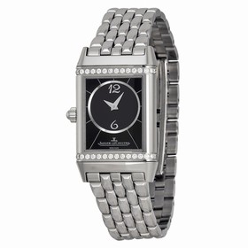 Jaeger LeCoultre Reverso Duetto Silver Dial Stainless Steel Ladies Watch Q2568102