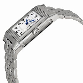 Jaeger LeCoultre Reverso Duetto Silver Dial Stainless Steel Ladies Watch Q2568102