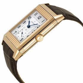 Jaeger LeCoultre Reverso Grande Classique 976 Silver Dial Brown Leather Men's Watch Q3732520
