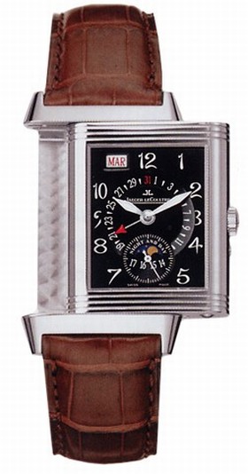 Jaeger LeCoultre Reverso Grande Date 18kt White Gold Men's Watch 274.34.7A