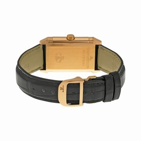 Jaeger LeCoultre Reverso Grande Taille Silver Dial Black Leather Men's Watch Q2702421-BK