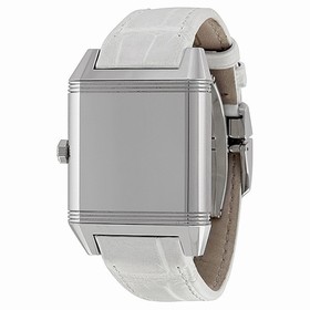 Jaeger LeCoultre White Dial White Leather Ladies Watch Q7068421