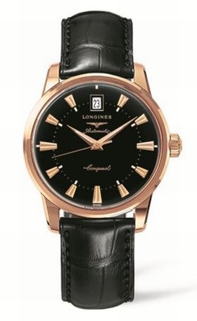 Longines Conquest Heritage Pink Gold Black (L1.611.8.52.4)