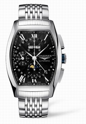Longines Evidenza Chronograph Calendar Black Bracelet (L2.688.4.58.6)
