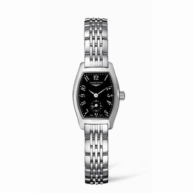 Longines Evidenza 19.6 Stainless Steel Black Bracelet (L2.175.4.53.6)