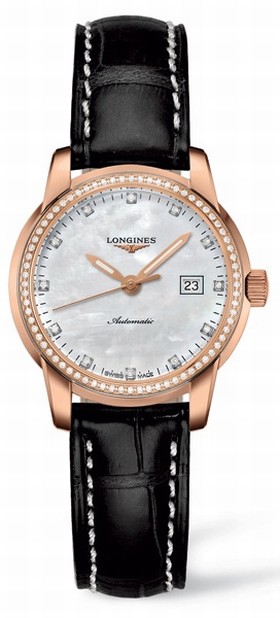 Longines Saint-Imier Date 30 Pink Gold Diamond (L2.563.9.87.3)