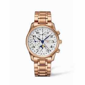 Longines Master Collection Chronograph Calendar Pink Gold Bracelet (L2.673.8.78.6)