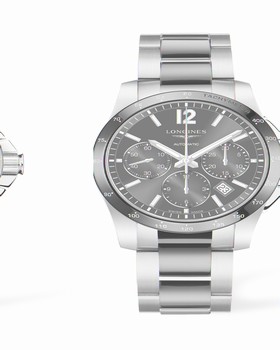 Longines Conquest Chronograph Automatic 41mm Ceramic Grey (L2.744.4.06.7)