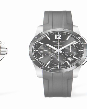 Longines Conquest Chronograph Automatic 41mm Ceramic Rubber (L2.744.4.56.2)