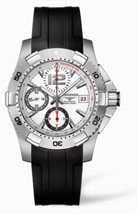 Longines Hydroconquest Chronograph Tachymeter White Rubber (L3.651.4.16.2)