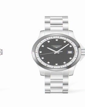Longines Conquest 35 Quartz Ceramic Diamond (L3.281.0.57.6)