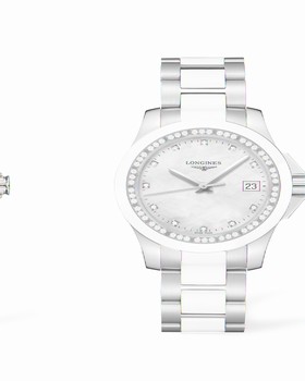 Longines Conquest 35 Quartz Ceramic Diamond (L3.281.0.87.7)