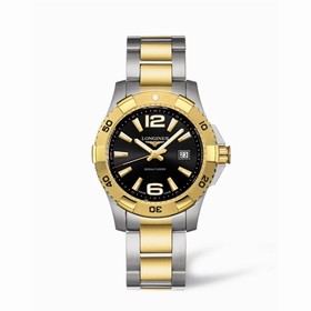 Longines Hydroconquest 39 Quartz Two Tone Black (L3.647.3.56.7)