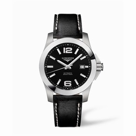 Longines Conquest Automatic 41mm Black Leather (L3.658.4.56.0)