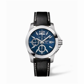 Longines Conquest Chronograph Blue Leather (L3.662.4.96.0)