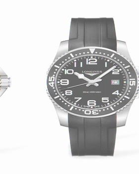 Longines Hydroconquest Quartz 41 Black / Red Rubber (L3.689.4.59.2)