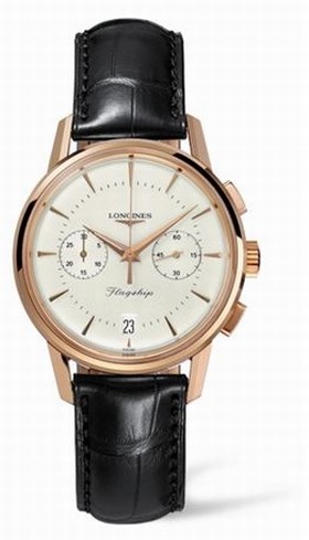 Longines Flagship Heritage Chronograph Pink Gold (L4.756.8.72.2)