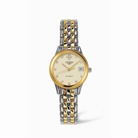 Longines Flagship 26 Automatic Two Tone Cream Diamond (L4.274.3.07.7)