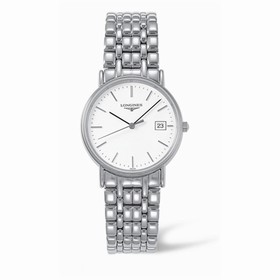 Longines Presence 33 Quartz Stainless Steel Bracelet (L4.720.4.12.6)