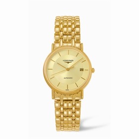 Longines Presence 34.5 Automatic Yellow Stick Yellow Bracelet (L4.721.2.42.8)