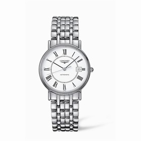 Longines Presence 34.5 Automatic Stainless Steel Roman Bracelet (L4.721.4.11.6)