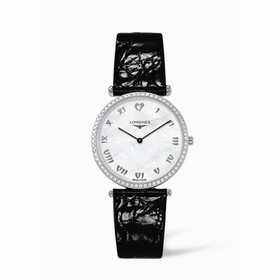 Longines La Grande Classique 33 Quartz Diamond Bezel Heart MOP (L4.741.0.09.2)