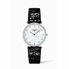 Longines La Grande Classique 33 Quartz Diamond Bezel MOP (L4.741.0.80.2)
