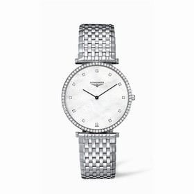Longines La Grande Classique 37 Quartz Diamond Bezel MOP (L4.770.0.80.6)