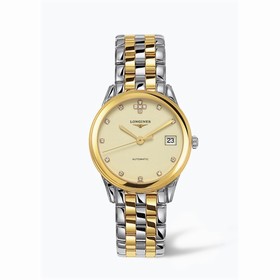 Longines Flagship 35.6 Automatic Two Tone Cream Diamond (L4.774.3.07.7)