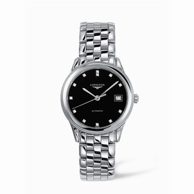 Longines Flagship 35.6 Automatic Stainless Steel Black Diamond (L4.774.4.57.6)