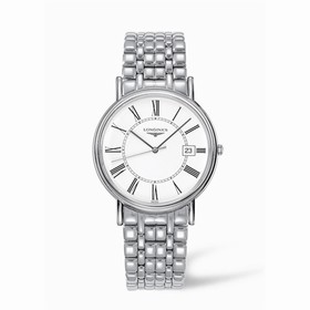 Longines Presence 38.5 Quartz Stainless Steel Roman Bracelet (L4.790.4.11.6)