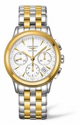 Longines Flagship Chronograph Two Tone White (L4.803.3.22.7)