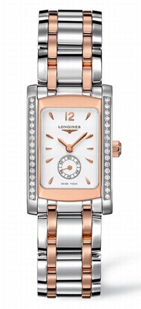 Longines DolceVita 20 Quartz Two Tone Pink Diamond (L5.155.5.19.7)