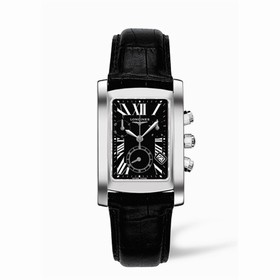 Longines DolceVita 28 Quartz Chronograph Stainless Steel Black Roman (L5.656.4.79.3)