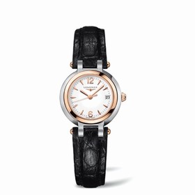 Longines PrimaLuna Quartz 26.5 Two Tone Pink Leather Arabic (L8.110.5.16.2)