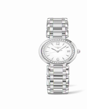 Longines PrimaLuna Quartz 26.5 Two Tone Pink Diamond (L8.110.5.19.6)