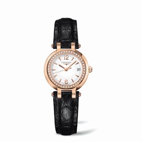 Longines PrimaLuna Quartz 26.5 Pink Gold Leather Diamond Arabic (L8.110.9.16.2)
