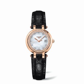 Longines PrimaLuna Quartz 26.5 Pink Gold Leather Diamond MOP (L8.110.9.87.2)