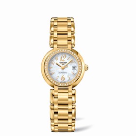 Longines PrimaLuna Automatic 26.5 Yellow Gold Diamond Funky MOP (L8.111.7.83.6)