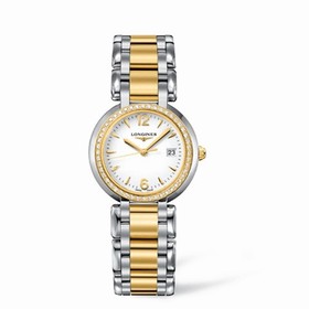 Longines PrimaLuna Quartz 30 Two Tone Diamond Arabic (L8.112.5.94.6)